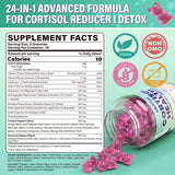 EnvyCure Cortisol Gummies side view showing ingredients