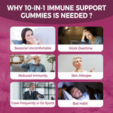 EnvyCure Elderberry Gummies lifestyle shot with a glass of water
