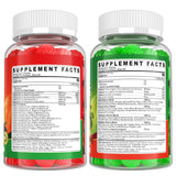 EnvyCure Fruits and Veggies Gummies with a glass of water
