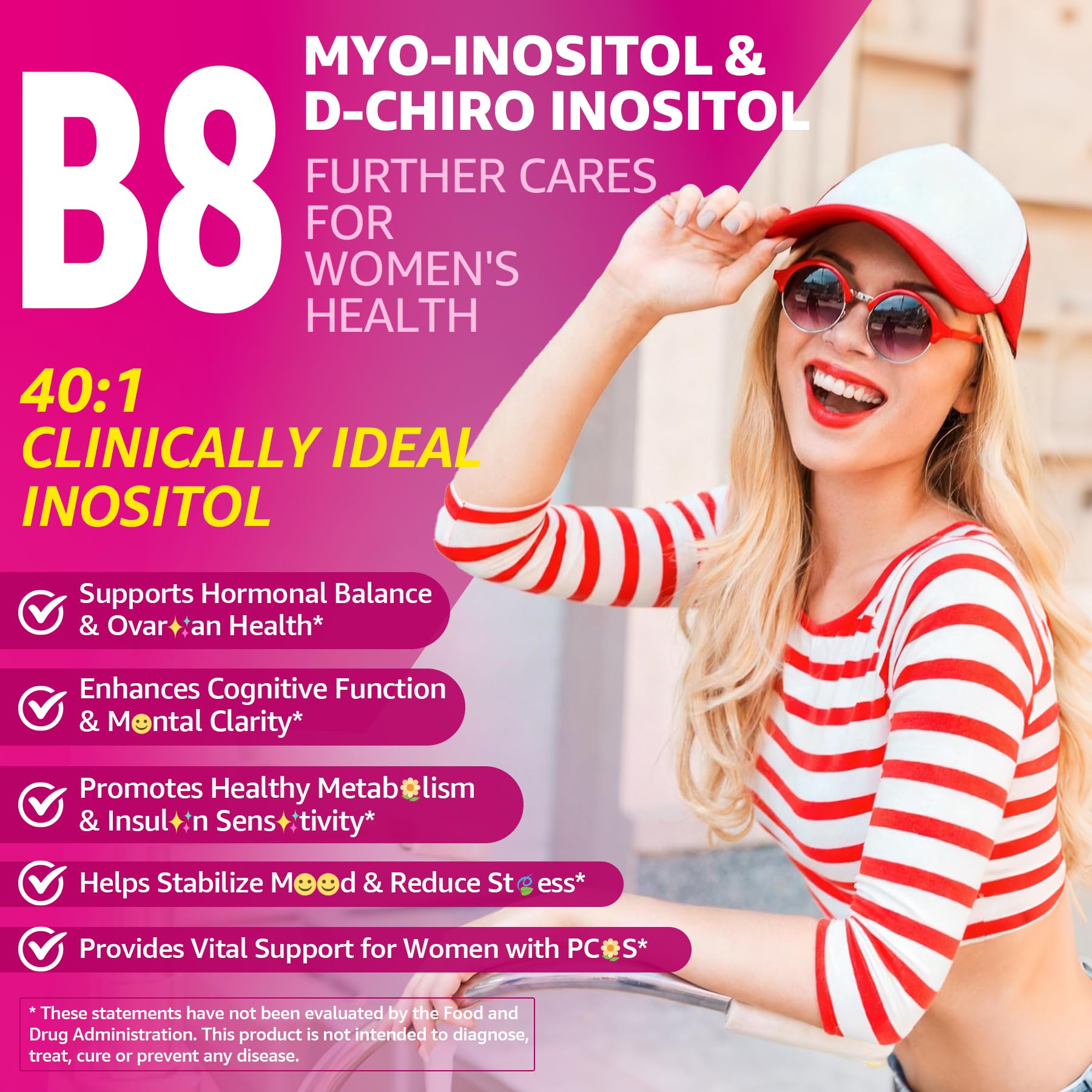 EnvyCure Inositol + Omega-3 Gummies with ingredients list