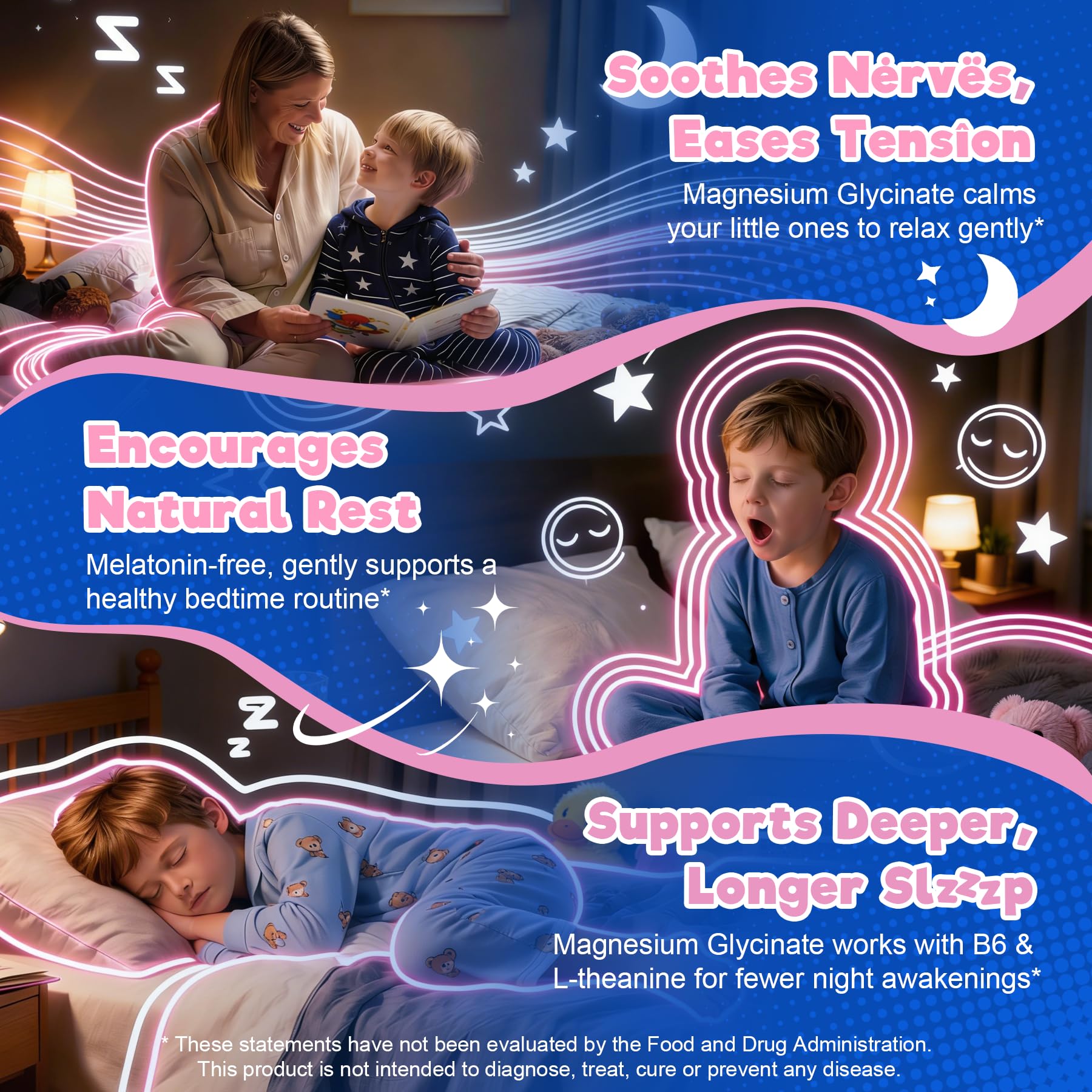 EnvyCure Kids Melatonin Free Nighttime Multivitamin gummy ingredients list