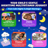 EnvyCure Kids Melatonin Free Nighttime Multivitamin gummy nutritional information
