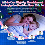 EnvyCure Kids Melatonin Free Nighttime Multivitamin gummy with fresh strawberries