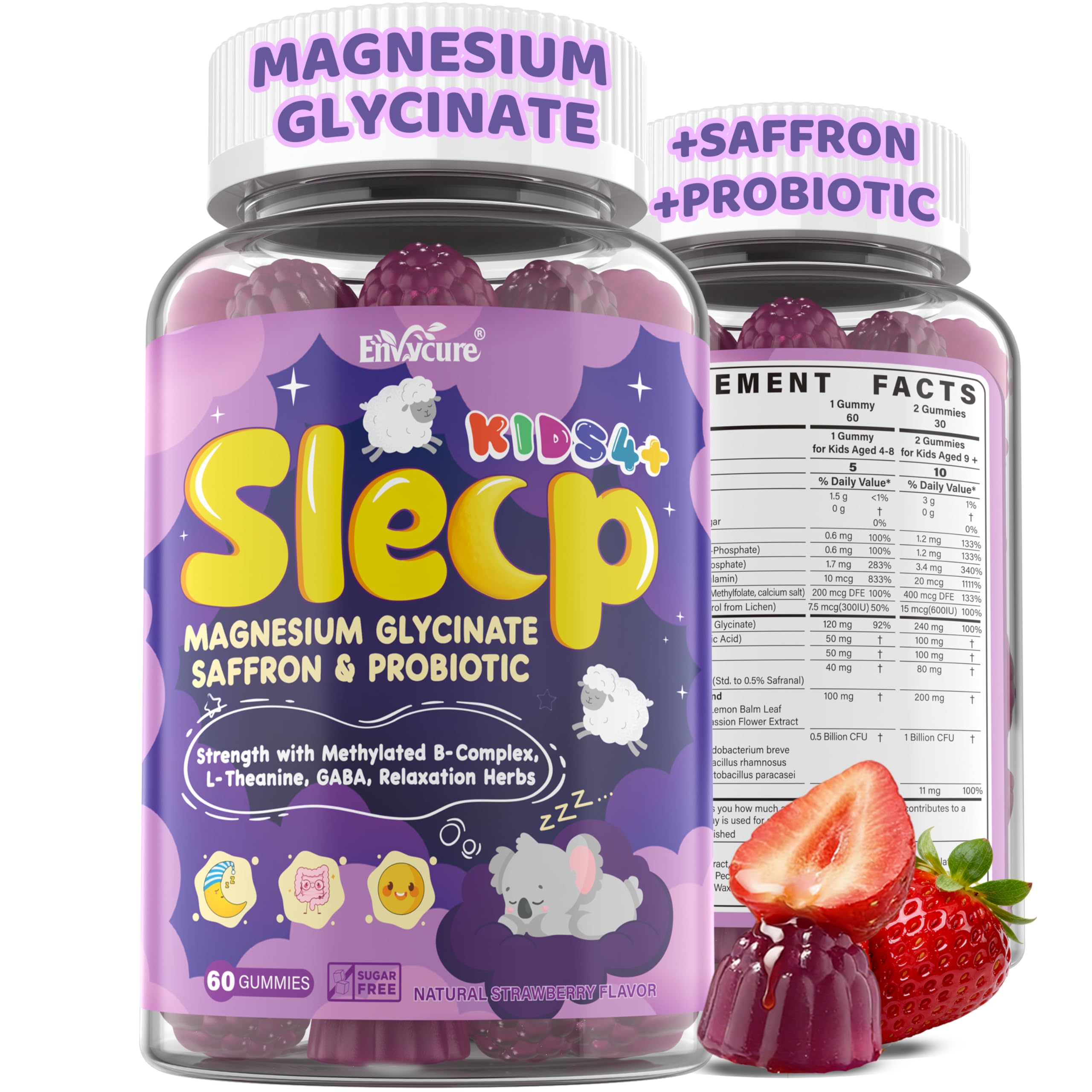 EnvyCure Kids Sleep Gummies 440g front view