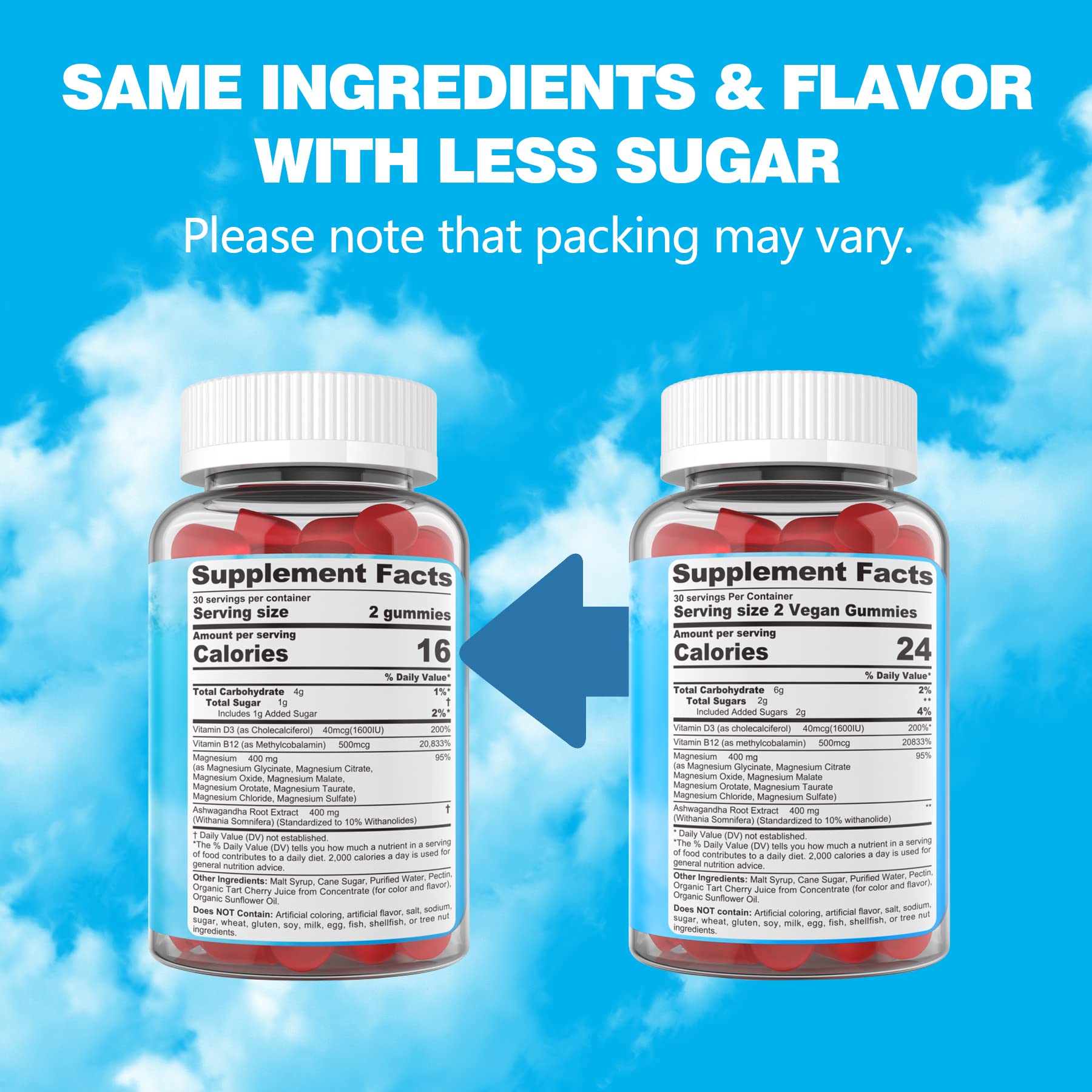 EnvyCure Magnesium Complex Gummies natural tart cherry flavour