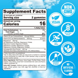 EnvyCure Magnesium Gummies 400mg side view with ingredients
