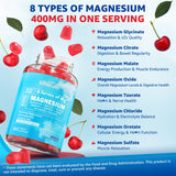 EnvyCure Magnesium Gummies 400mg tart cherry flavour gummies