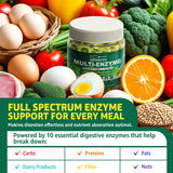 EnvyCure Multi-Enzyme Gummies with a glass of water