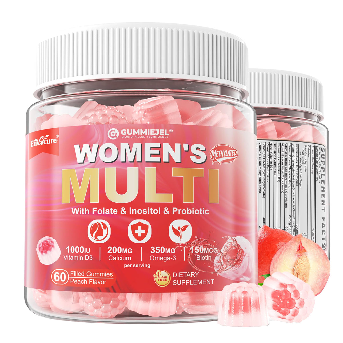 EnvyCure Multivitamins for Women 30 Gummies front view