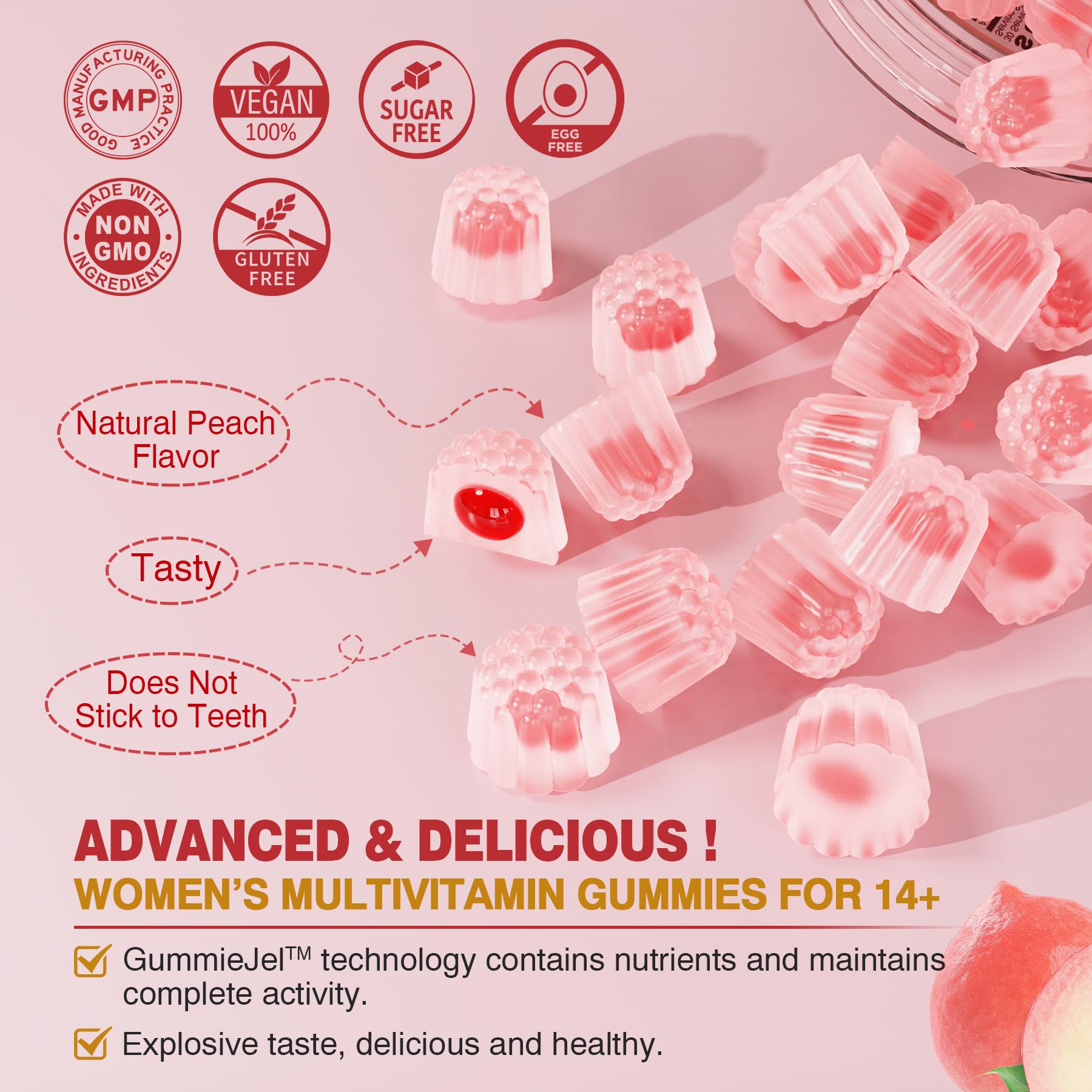 EnvyCure Multivitamins for Women nutritional information on bottle