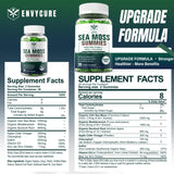 EnvyCure Sea Moss Gummies side view showing gummies