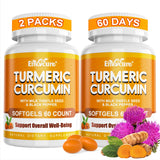 EnvyCure Turmeric Curcumin Softgels 2000mg front view