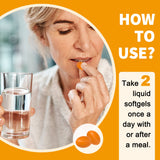 EnvyCure Turmeric Curcumin Softgels 2000mg on a wooden table