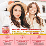 EnvyCure Women's Multivitamin Gummies with a measuring spoon