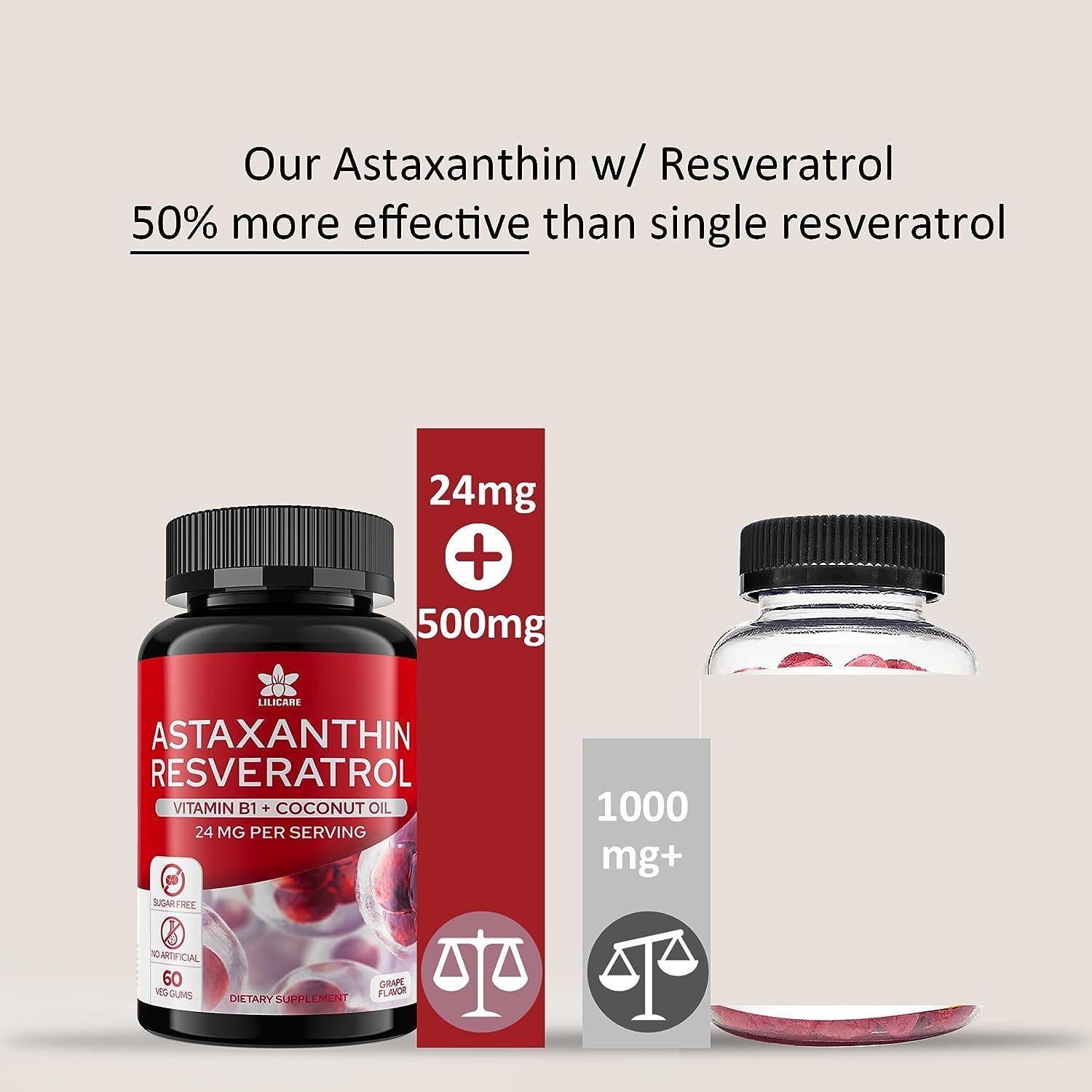EnvyDeal Astaxanthin Gummies in a lifestyle setting