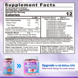 EnvyDeal Probiotic Gummies peach flavour close-up