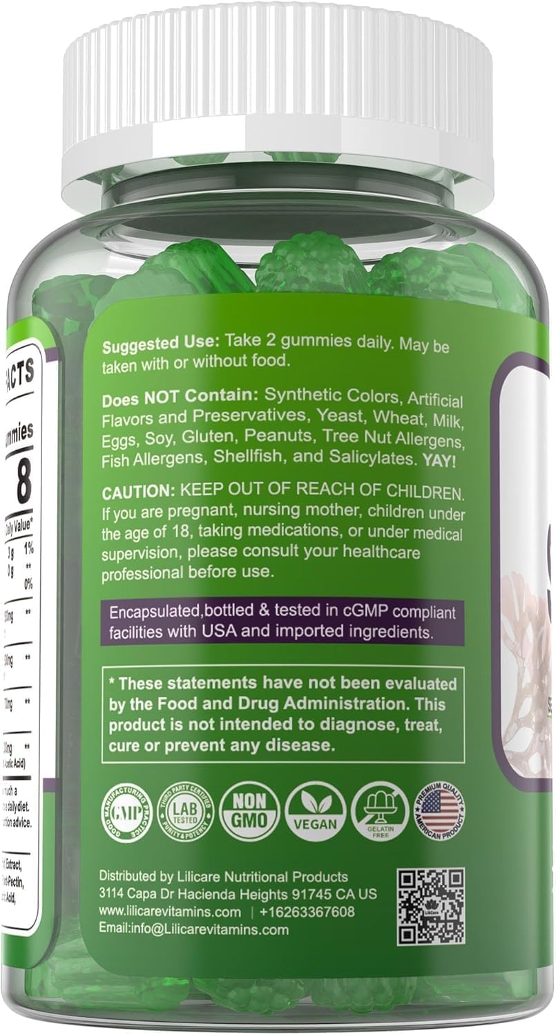 EnvyDeal Sea Moss Gummies displayed on a wooden table