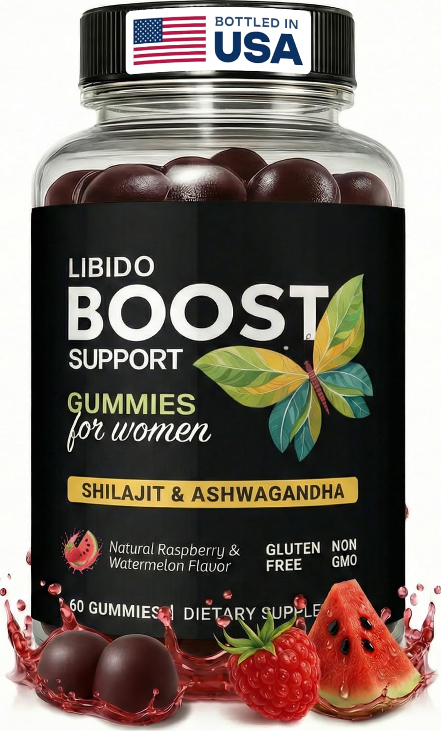 Enyvia Women's Libido Gummies front view with packaging