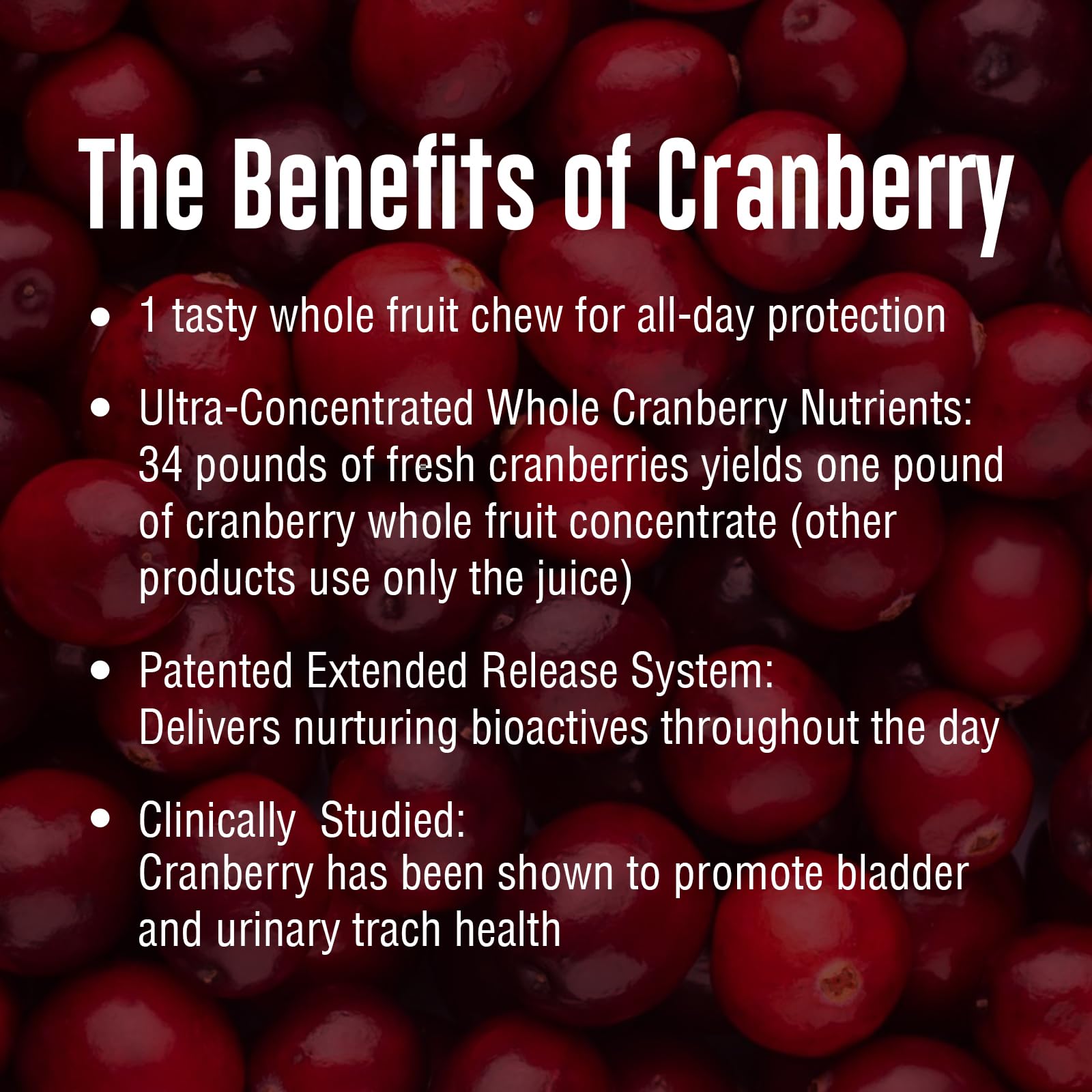 Enzymatic Therapy Cran-Max Whole Fruit Chews with fresh cranberries