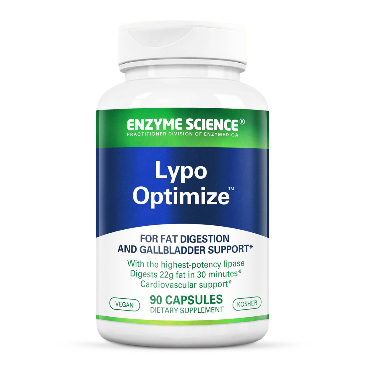 Enzyme Science Lypo Optimize 90 Capsules front view