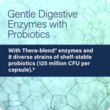 Enzyme Science Multi-Enzyme Supplement capsules on a wooden surface