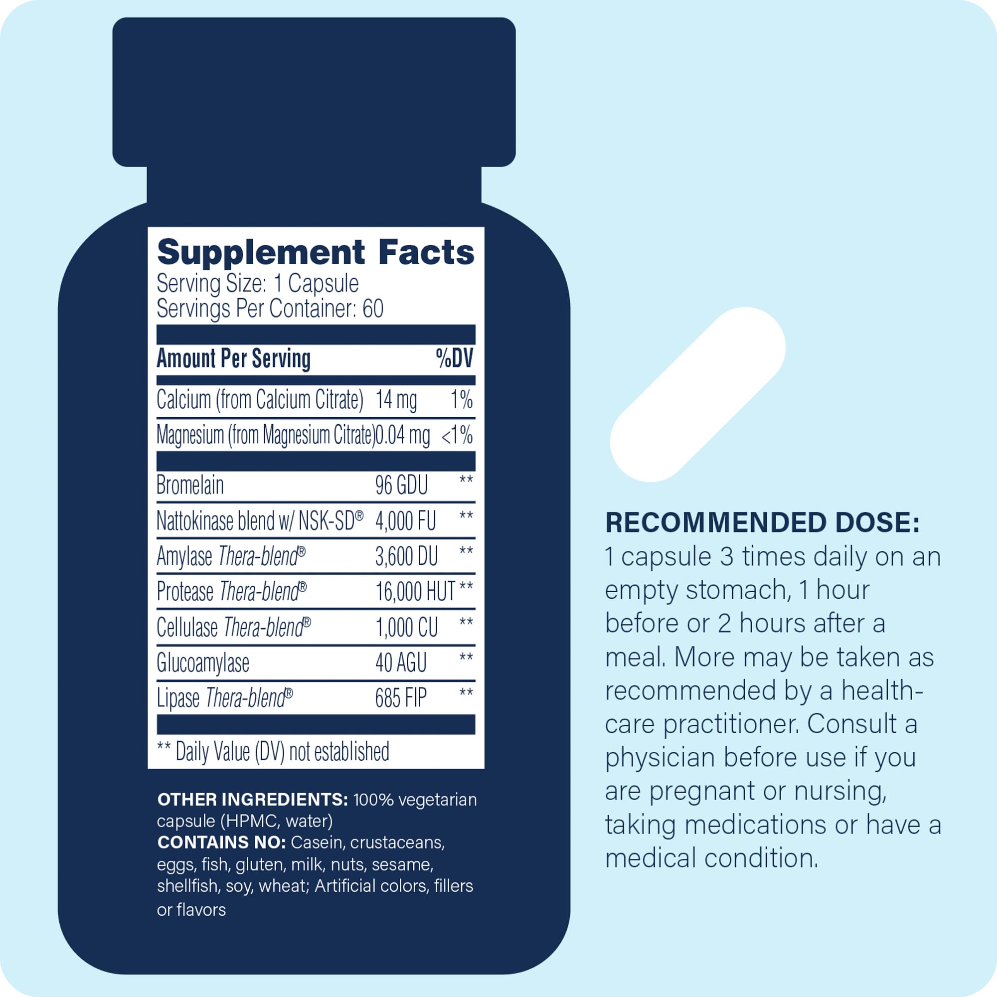 Enzyme Science Nattokinase Pro bottle with label