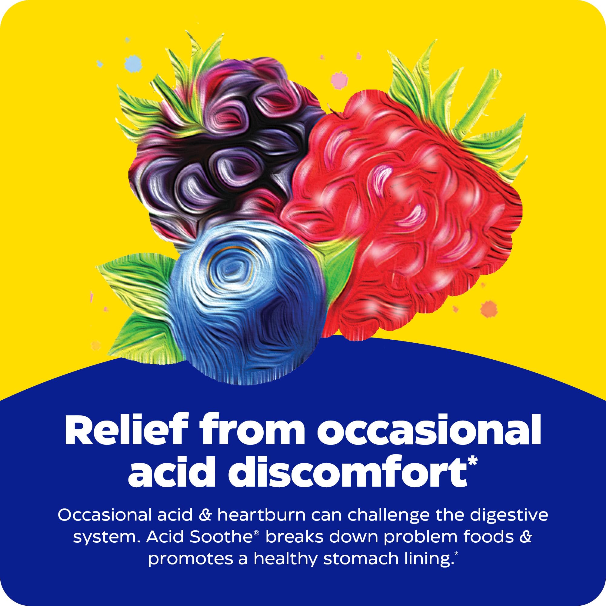 Enzymedica Acid Soothe chewable tablet with a glass of water