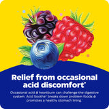 Enzymedica Acid Soothe chewable tablet with a glass of water