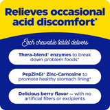 Enzymedica Acid Soothe chewable tablets on a table