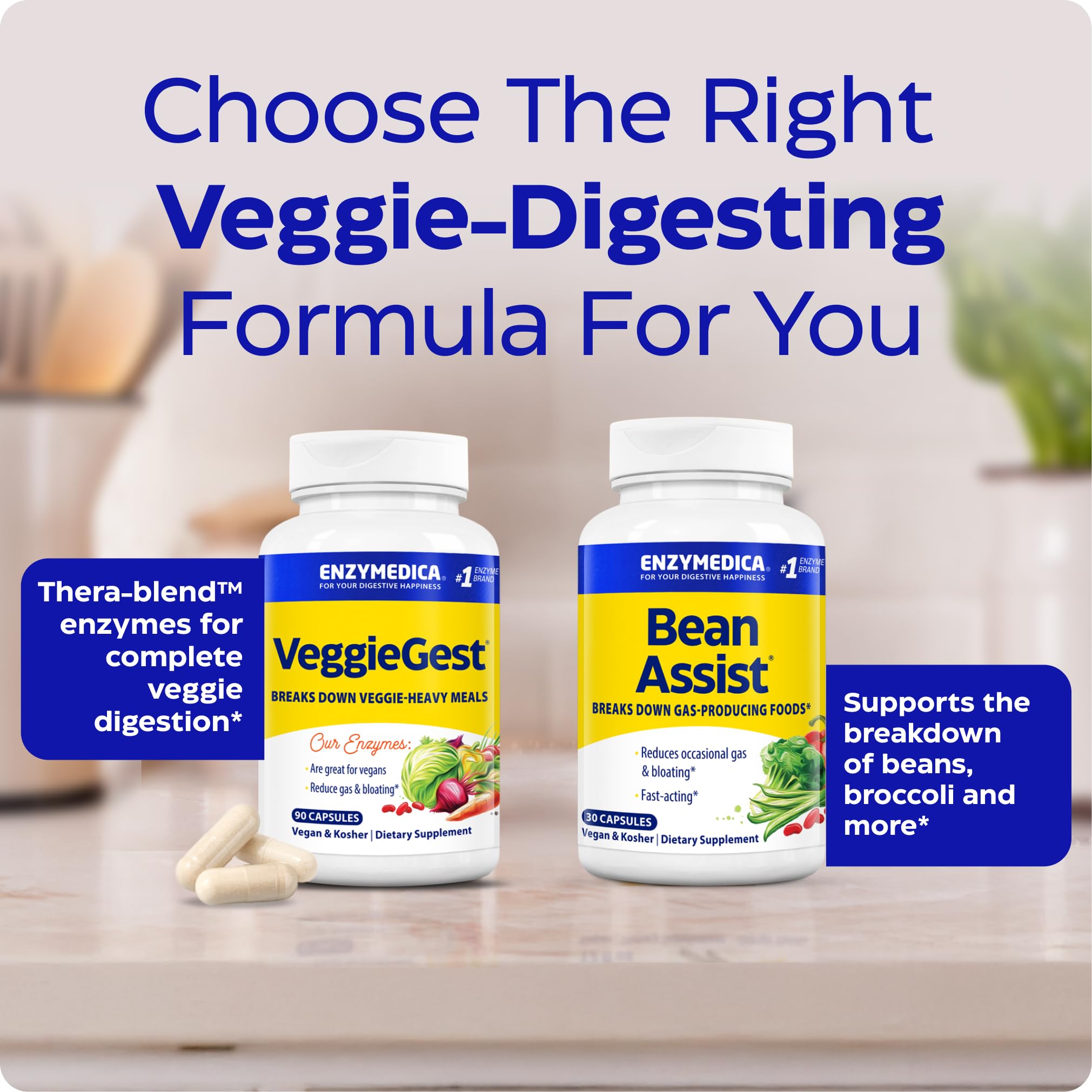 Enzymedica Acid Soothe Multi-Enzymes lifestyle scene