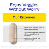 Enzymedica Acid Soothe Multi-Enzymes side view with ingredients