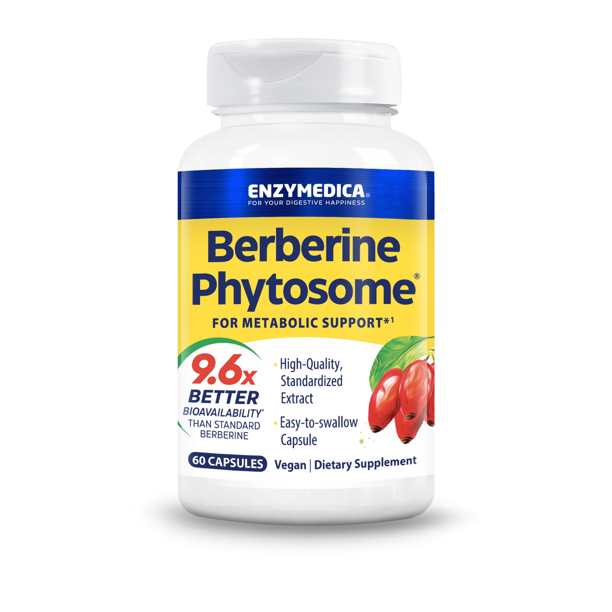 Enzymedica Berberine Phytosome Supplement 50g front view