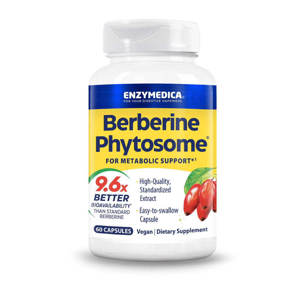 Enzymedica Berberine Phytosome Supplement 50g front view