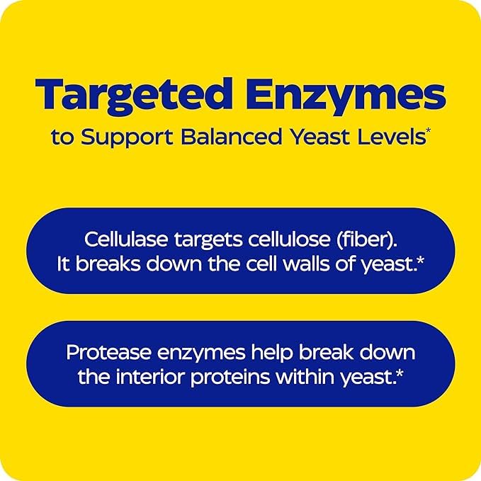 Enzymedica Candidase capsules on a wooden table