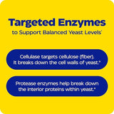 Enzymedica Candidase capsules on a wooden table