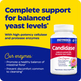 Enzymedica Candidase Multi-Enzyme Supplement 60 Capsules side view