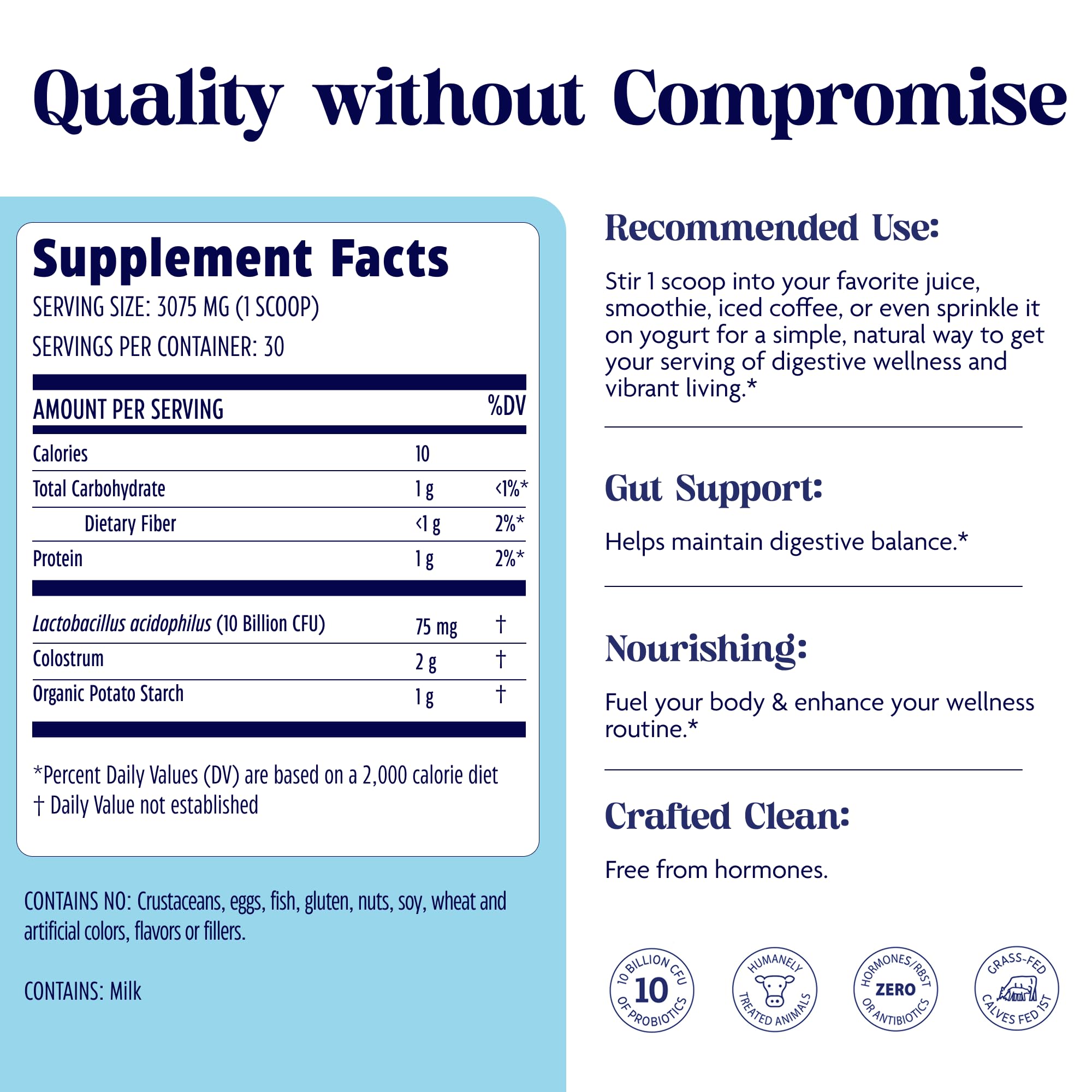 Enzymedica Colostrum + Probiotics Powder lifestyle shot