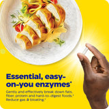 Enzymedica daily Basic Multi-Enzyme Formula with a glass of water