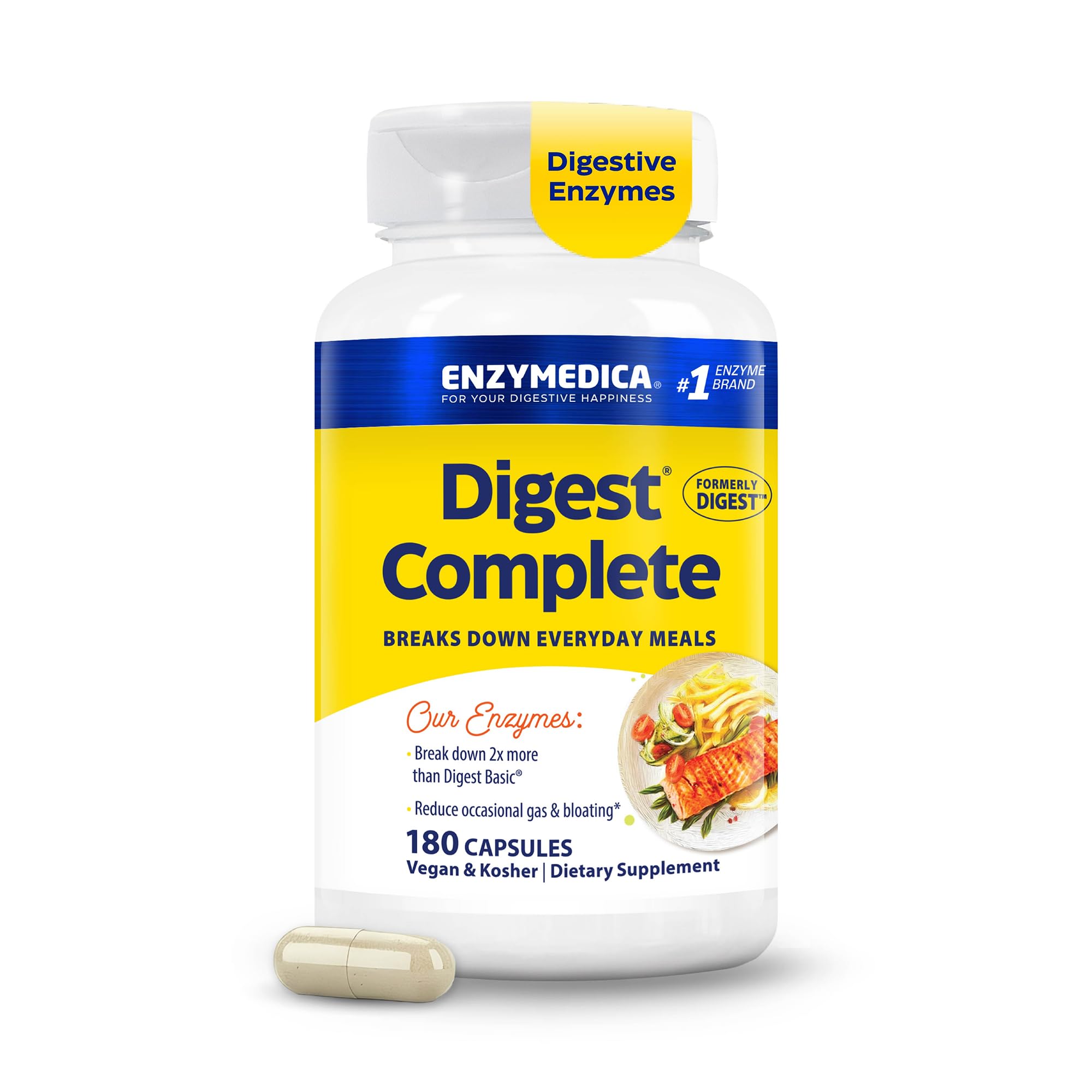 Enzymedica daily Complete Multi-Enzyme Capsules front view