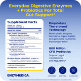 Enzymedica daily Complete + Probiotics supplement back view