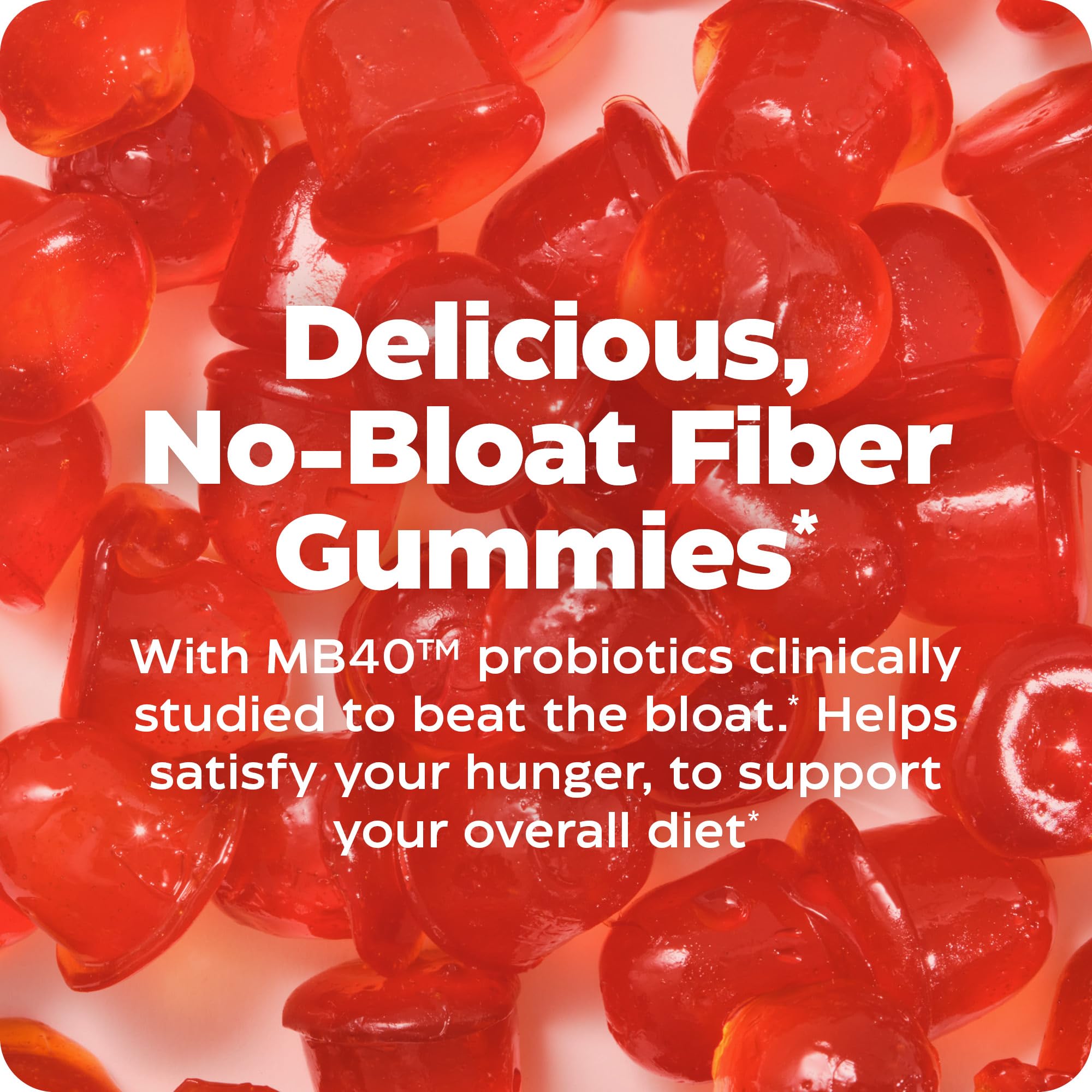 Enzymedica Daily Fiber Gummies back view with ingredients list
