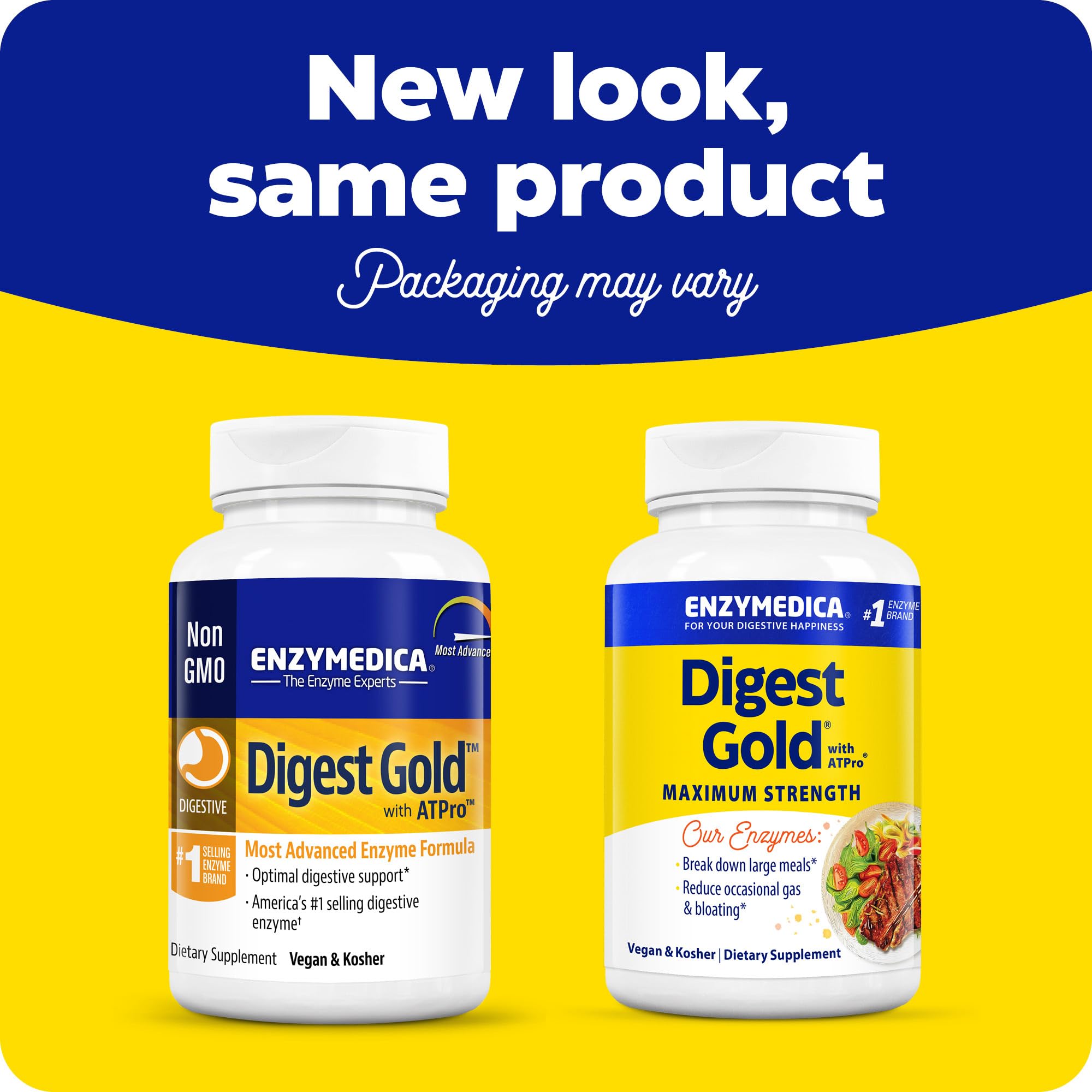 Enzymedica daily Gold Multi-Enzymes 45g packaging