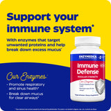 Enzymedica daily wellness Defense Regular Strength capsules on a wooden surface