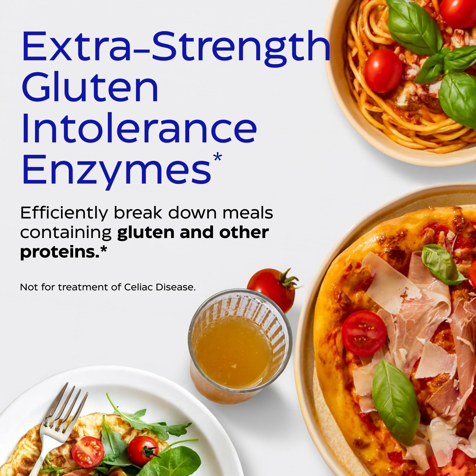 Enzymedica GlutenEase Extra Strength 45g capsules on a wooden surface