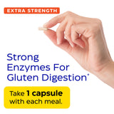 Enzymedica GlutenEase Extra Strength 45g ingredients list on packaging