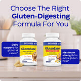Enzymedica GlutenEase Extra Strength 45g packaging with a kitchen background