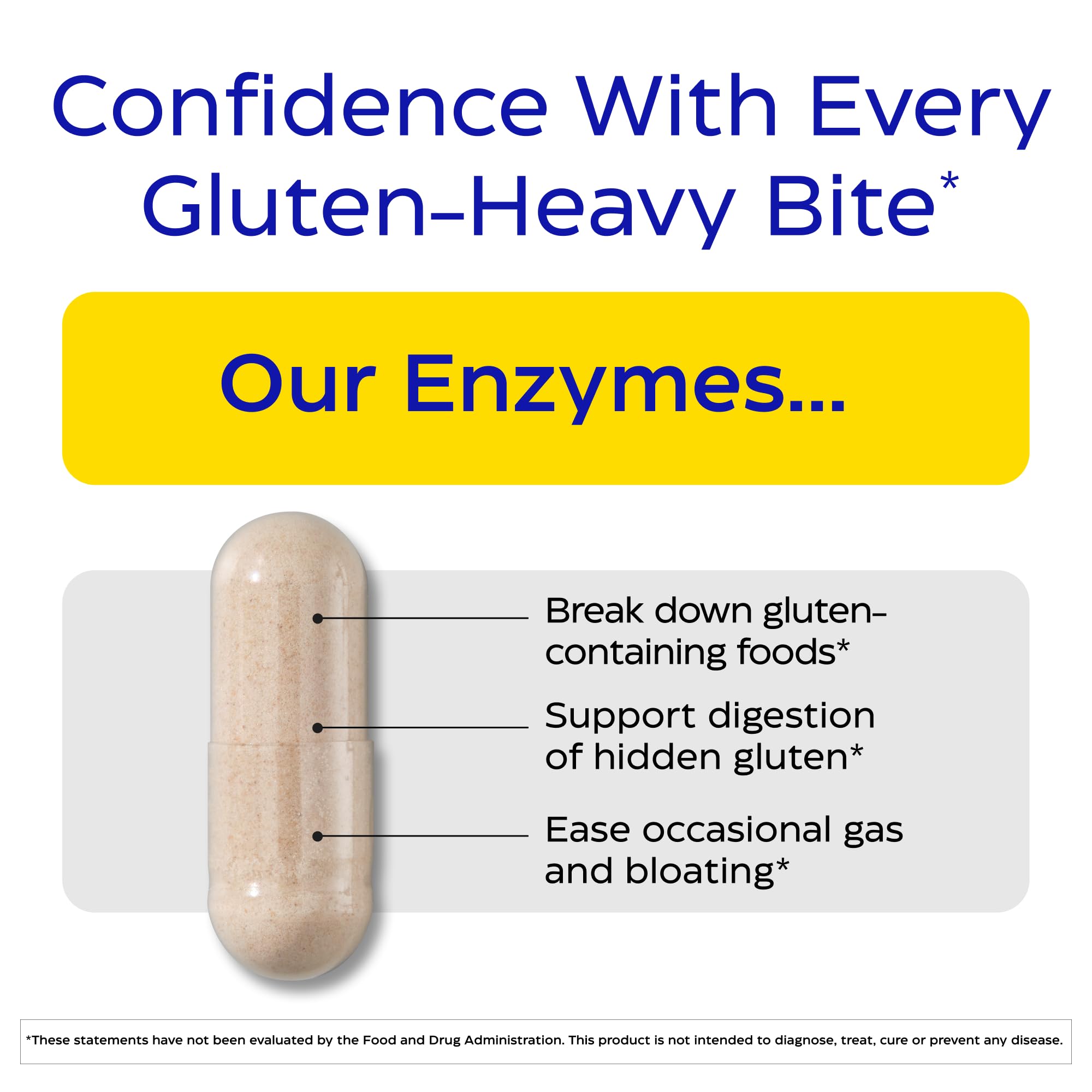 Enzymedica GlutenEase Extra Strength supplement bottle side view