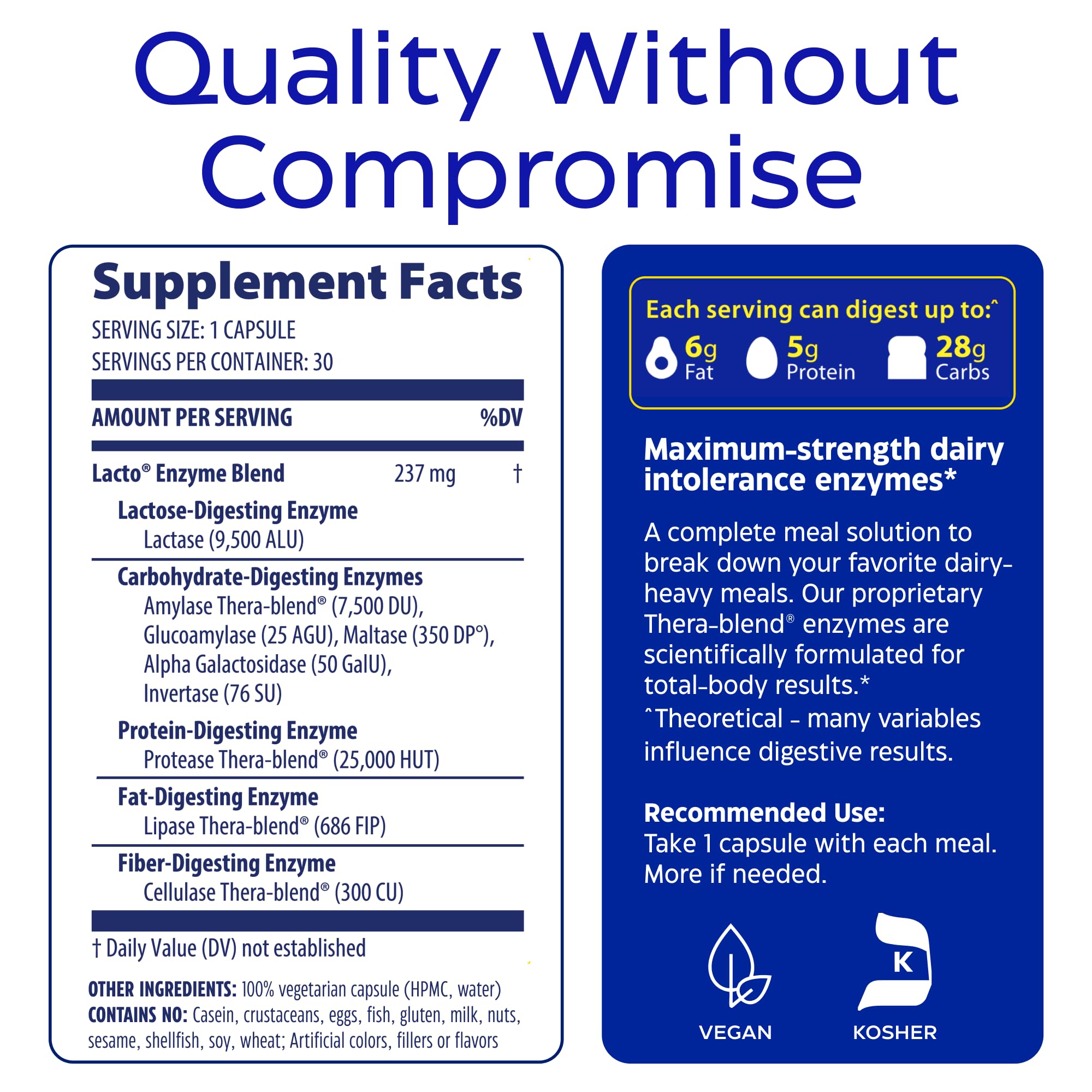 Enzymedica Lactase Supplement 14g with a measuring spoon