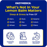 Enzymedica Lemon Balm Phytosome Capsules opened bottle
