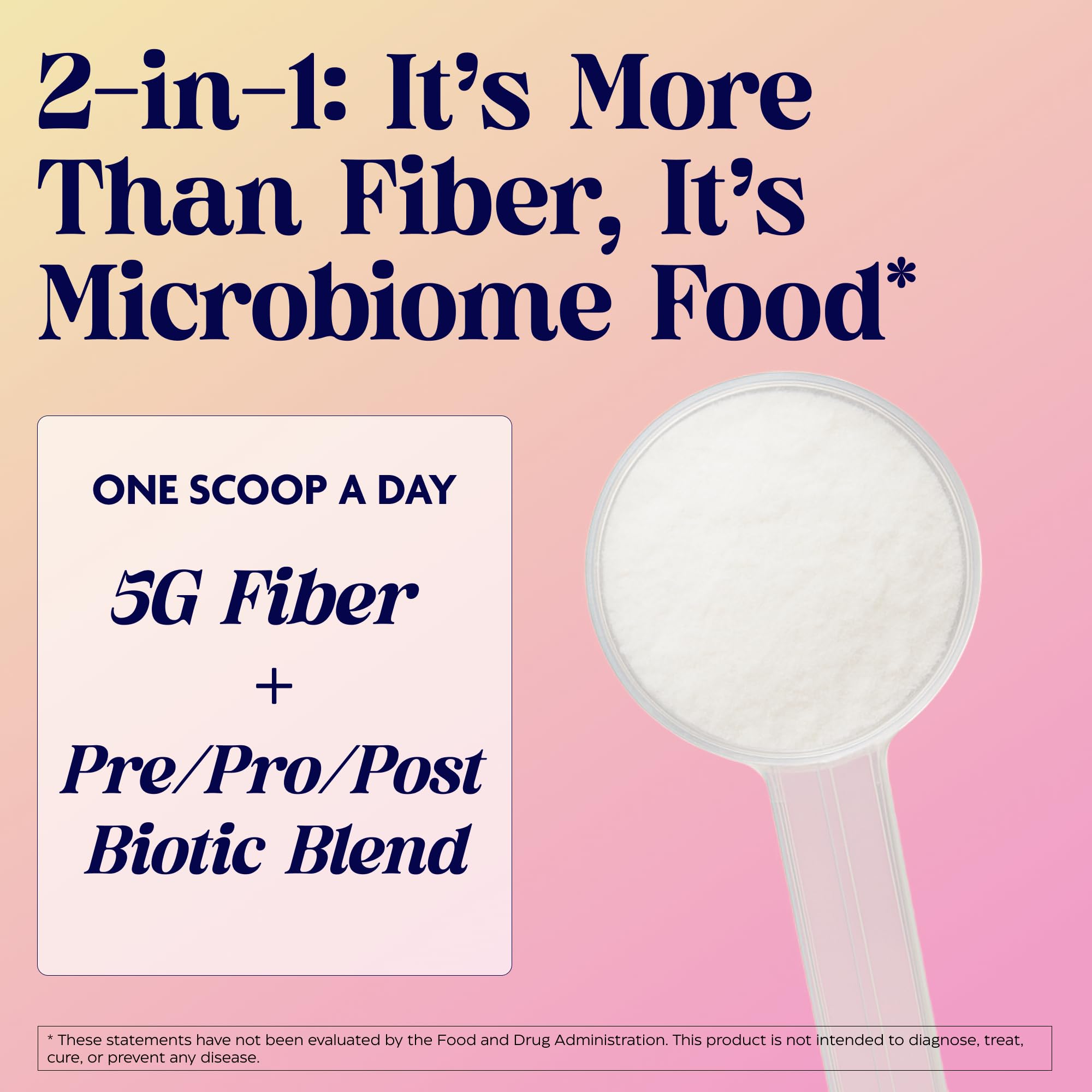 Enzymedica Let's Go Fiber+ Prebiotic Powder nutritional information on back